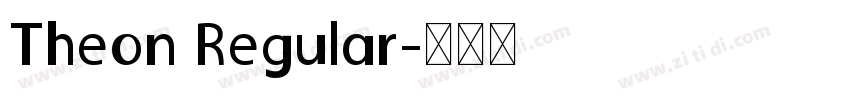 Theon Regular字体转换